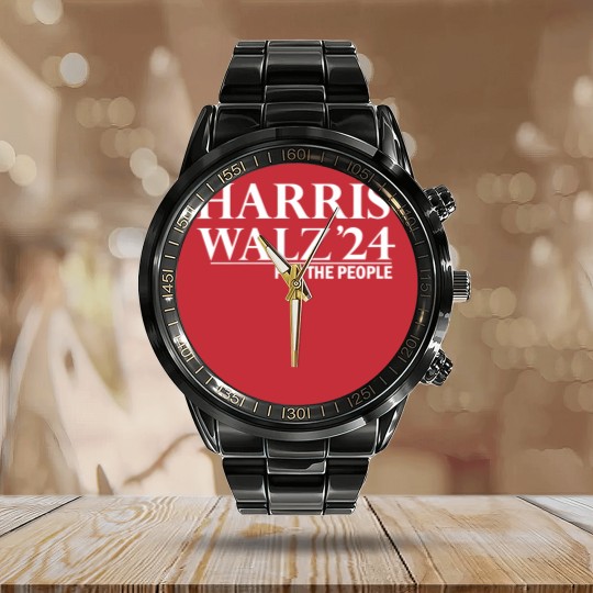 Discover Harris Walz 2024 Calendar Steel Band Watch Calendar Steel Band Watch, Kamala Harris Calendar Steel Band Watch, Tim Walz