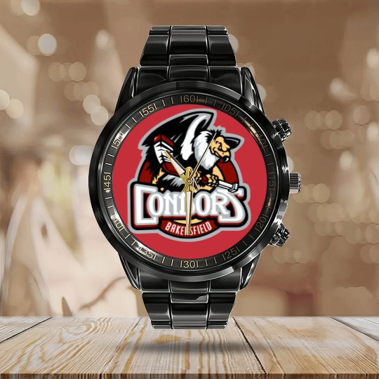 Discover Bakersfield Condors Calendar Steel Band Watch
