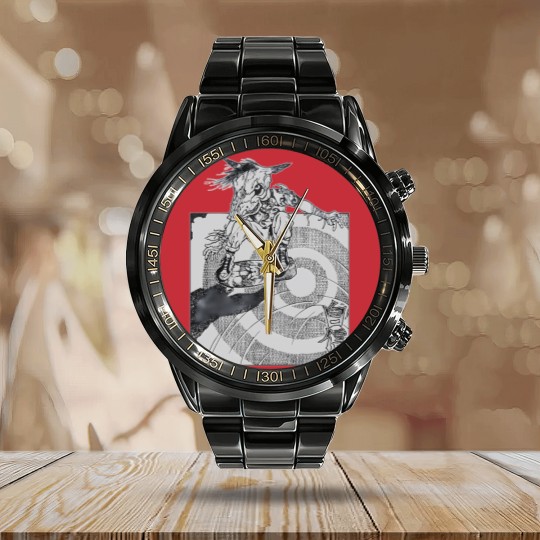 Discover Pushead Jishin Calendar Steel Band Watch