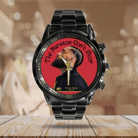 Discover Nipsey Hussle Calendar Steel Band Watch,Nipsey Hussle graphic Calendar Steel Band Watch,Nipsey hussle merch,Nipsey Hussle Calendar Steel Band Watch