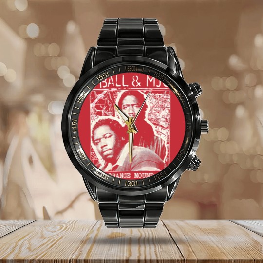 Discover 8Ball & MJG Calendar Steel Band Watch Rapper Vintage Calendar Steel Band Watch