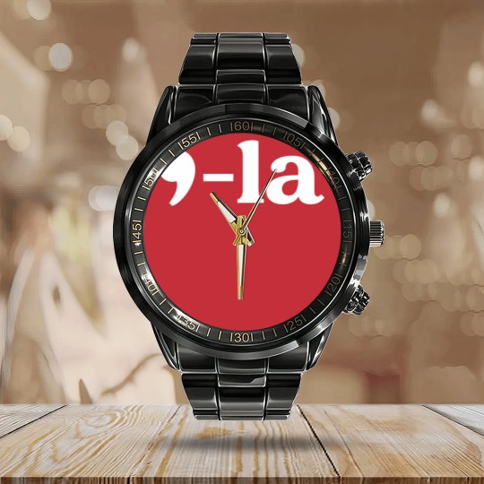 Discover Comma-La Calendar Steel Band Watch, Kamala Harris Calendar Steel Band Watch, Biden Harris 2024, Kamala For The People, Vice President, Democrat Calendar Steel Band Watch