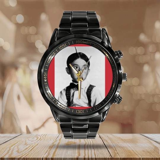 Discover Carl Alfalfa Switzer Calendar Steel Band Watch