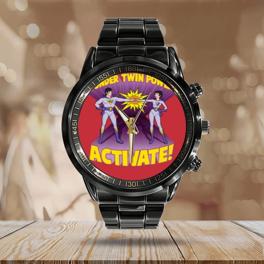 Discover Wonder Twin Powers Activate Calendar Steel Band Watch
