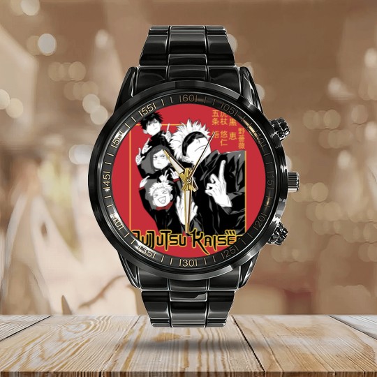 Discover Jujutsu Satoru dark - Jujutsu Satoru - Calendar Steel Band Watch