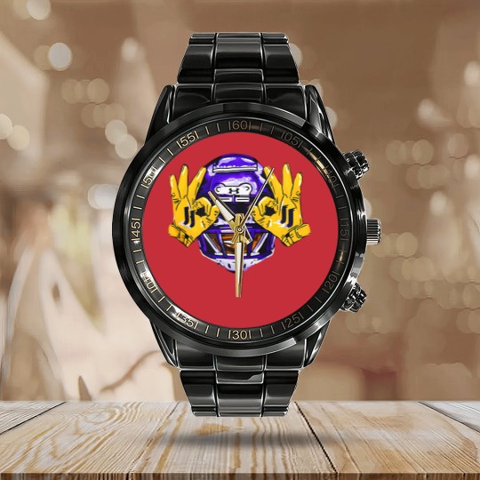 Discover Justin Jefferson Vikings Football  Minnesota Football Gift Fan Calendar Steel Band Watch S-3XL