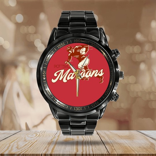 Discover Defunct Pottsville Maroons Football Team Calendar Steel Band Watch Calendar Steel Band Watch