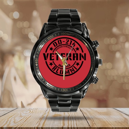 Discover DD214 Alumni Calendar Steel Band Watch