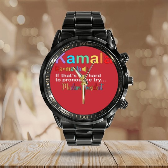 Discover Kamala Definition Calendar Steel Band Watch, Kamala Harris Calendar Steel Band Watch, Kamala For The People