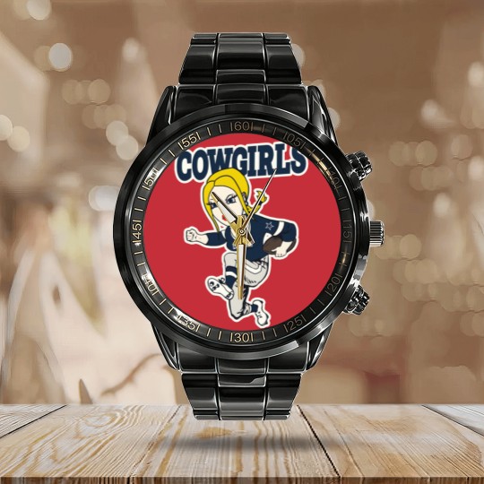 Discover Dallas Cowgirls Calendar Steel Band Watch Calendar Steel Band Watch