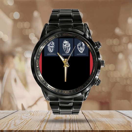 Discover Anatomy Of Human Heart Calendar Steel Band Watch