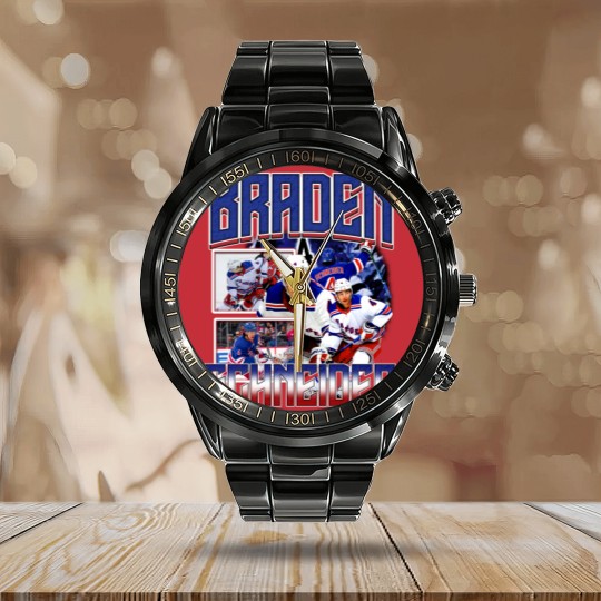 Discover Braden Schneider Calendar Steel Band Watch Ice Hockey American