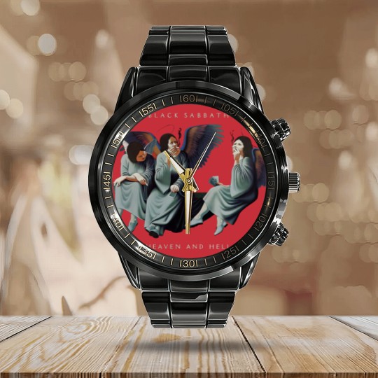 Discover Black Sabbath Heaven & Hell Calendar Steel Band Watch Calendar Steel Band Watch