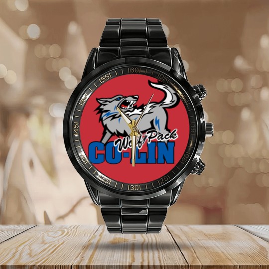 Discover Copiah-Lincoln Community College Wolves in Wesson Calendar Steel Band Watch