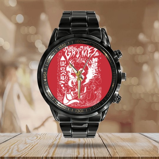 Discover Grimes Visions Inverted Occult Calendar Steel Band Watch