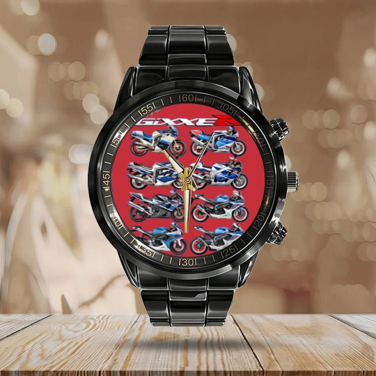 Discover gixxer, evolution, gsxr, road racing, motorcycle, motorbike, bike t Calendar Steel Band Watch