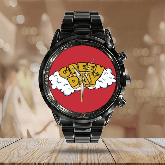 Discover greenday flag, greenday greatest , greenday insomniac, greenday idiot american, greenday best basket,  greenday autograph, greenday box set , greenday bullet in a bible, greenday bracelet, greenday basket case, greenday rock band Calendar Steel Band Watch