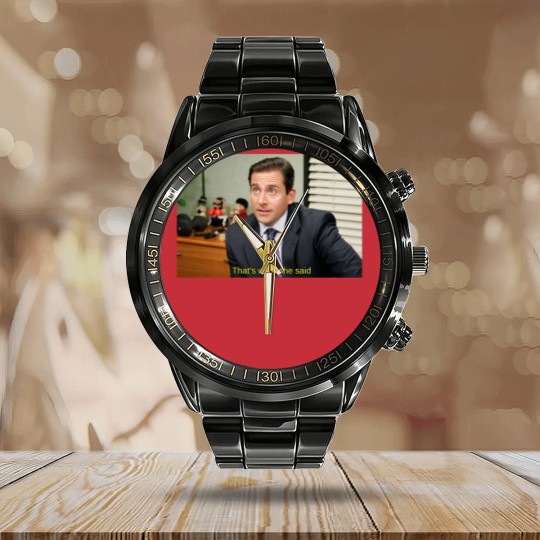 Discover Thats what she said - Michael Scott Calendar Steel Band Watch