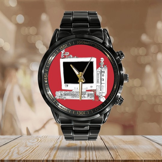 Discover Computer 2000 Calendar Steel Band Watch