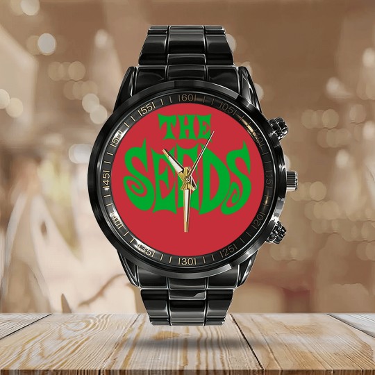 Discover the seeds band logo Calendar Steel Band Watch