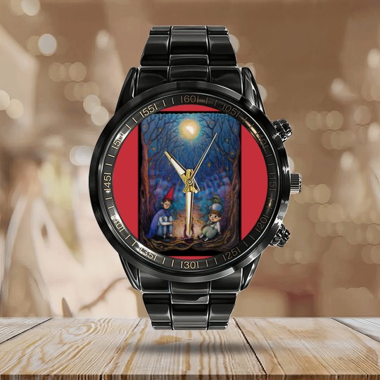 Discover Over the Garden Wall Calendar Steel Band Watch