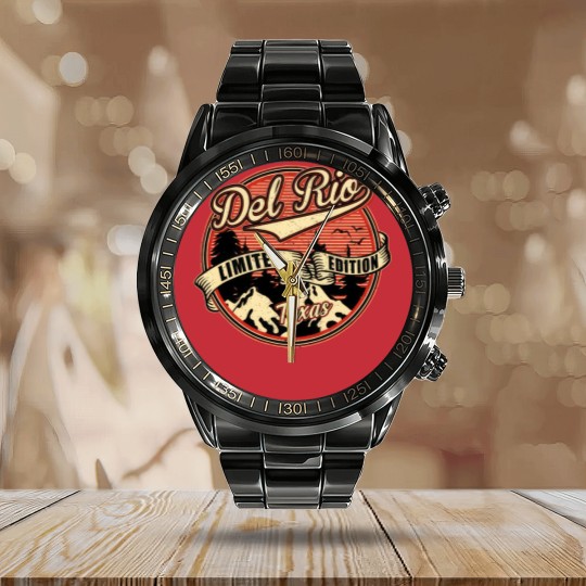 Discover I Love Del Rio Texas Retro Vintage  - Del Rio Texas - Calendar Steel Band Watch