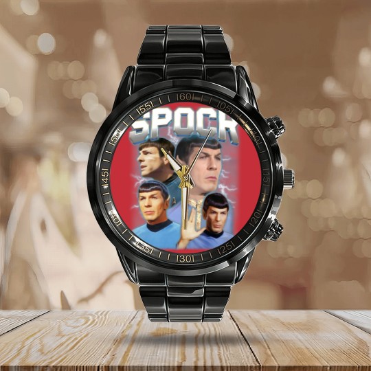 Discover Spock startrek2020 Vintage Calendar Steel Band Watch