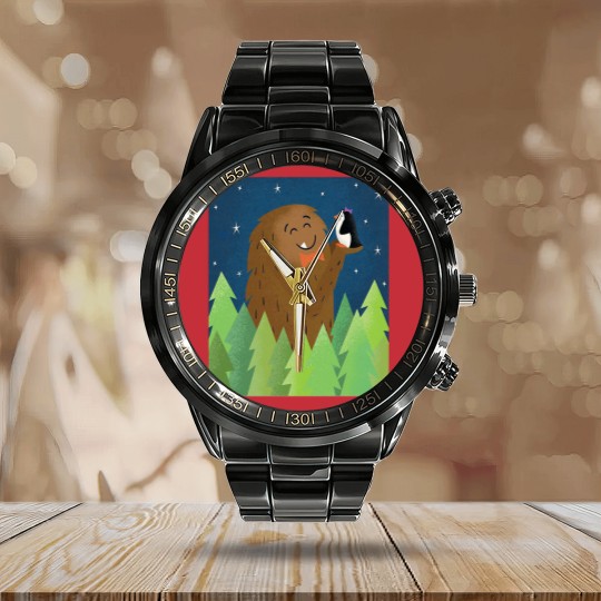Discover sneaky sasquatch Classic(1) Calendar Steel Band Watch