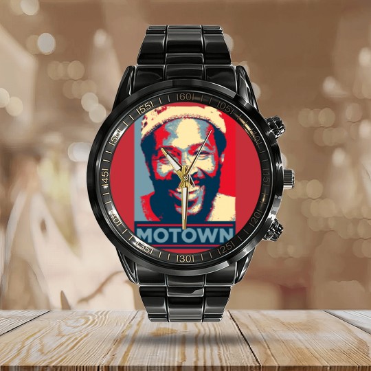 Discover Motown Calendar Steel Band Watch