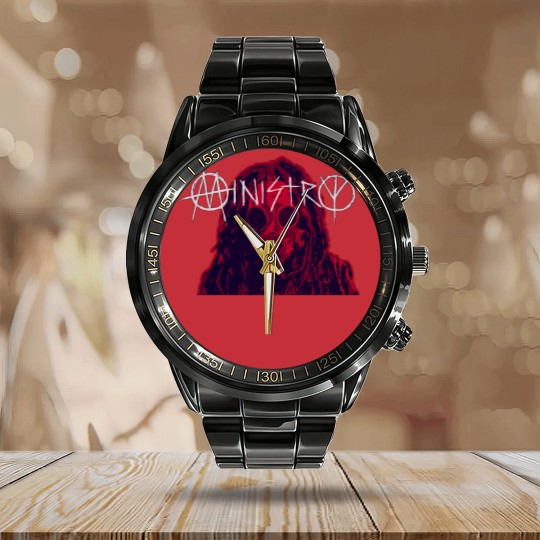 Discover Ministry Band Logo Calendar Steel Band Watch