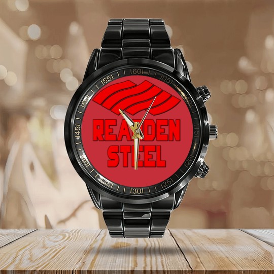 Discover Rearden Steel Atlas Shrugged Calendar Steel Band Watch