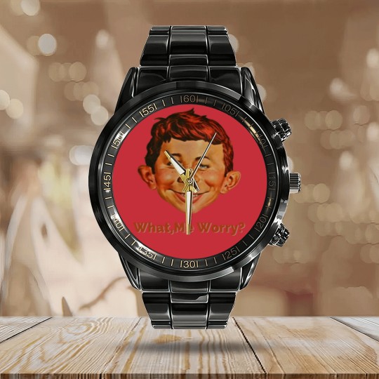 Discover alfred e neuman Calendar Steel Band Watch