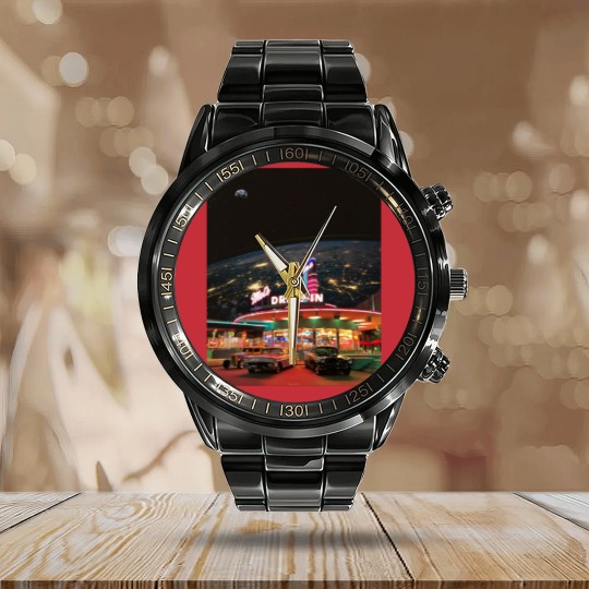Discover MELS DRIVE IN Calendar Steel Band Watch