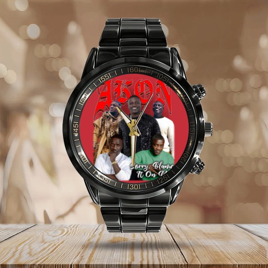 Discover Akon The Superfan Tour 2024 Calendar Steel Band Watch