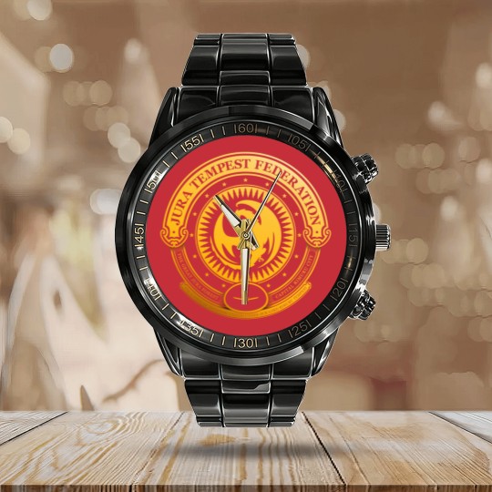Discover Jura Tempest Federation Seal (1) Calendar Steel Band Watch