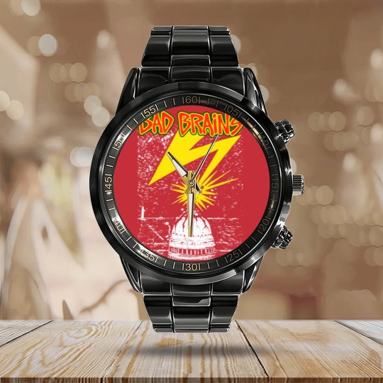 Discover Bad Brains Calendar Steel Band Watch