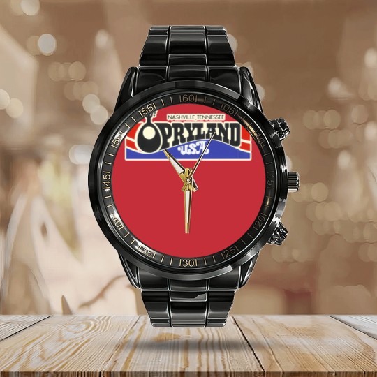 Discover OPRYLAND USA NASHVILLE AND STICKER Calendar Steel Band Watch