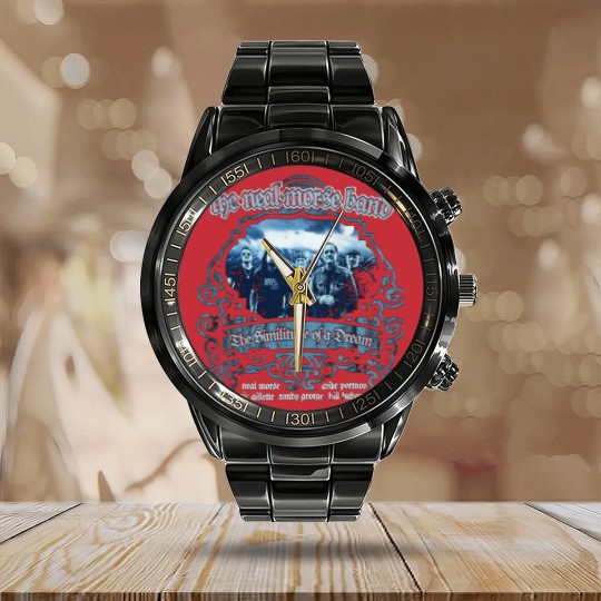 Discover THE NEAL MORSE BAND Calendar Steel Band Watch