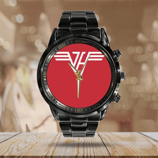 Discover van christmas halen, van band halen, van punk rock halen, van metal band halen, van guitar halen, van eddie halen, van legendary halen, van cool halen, van funny halen, van cute halen, van hot teacher halen Calendar Steel Band Watch