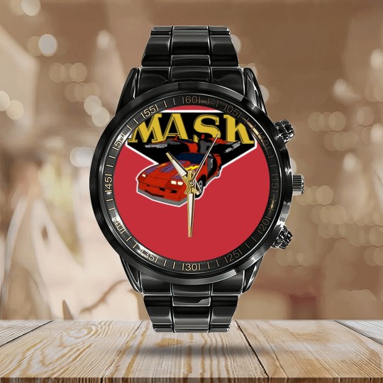 Discover Matt Trakker Thunderhawk Calendar Steel Band Watch