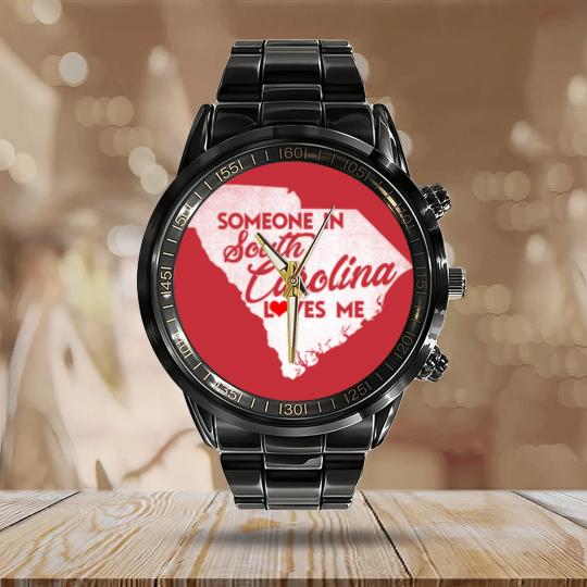 Discover Someone In South Carolina Loves Me South Carolina Calendar Steel Band Watch