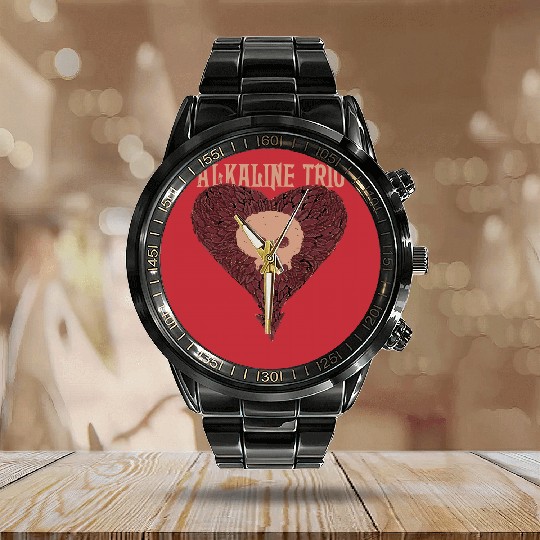 Discover alkaline trio, alkaline ,trio, alkalinetrio, alkaline trio band Calendar Steel Band Watch