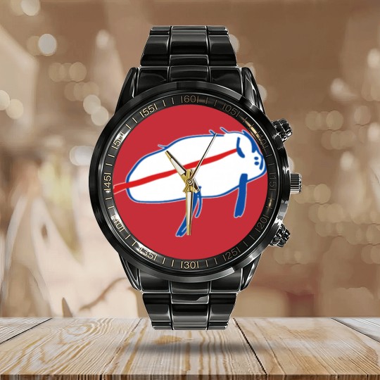 Discover Josh Allen Bills Potato Classic House Flags Calendar Steel Band Watch