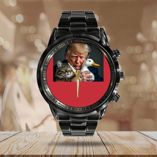 Discover Pets for Trump Calendar Steel Band Watch - Protect Our Pets - Save Our Pets - Pets For Trump - Calendar Steel Band Watch