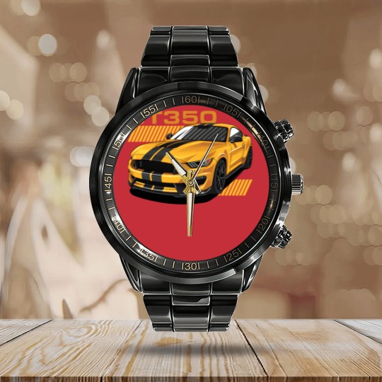 Discover Shelby GT350 Calendar Steel Band Watch