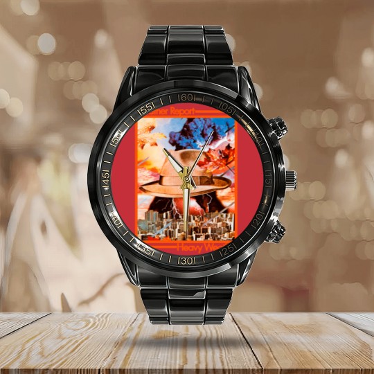Discover Heavy Weather by Weather Report Calendar Steel Band Watch