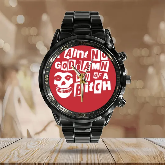 Discover Misfits Calendar Steel Band Watch | Rock Music Calendar Steel Band Watch | Hybrid Moments | The Misfits Box Set | Misfits Merch | Hooded Calendar Steel Band Watch