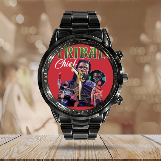 Discover Wrestling Entertainment Roman Reigns vintage Calendar Steel Band Watch