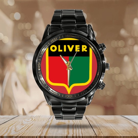 Discover LOGO  OLIVER TRACTORS125 Calendar Steel Band Watch