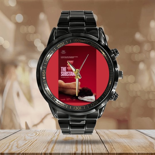 Discover The Substance Movie Classic Calendar Steel Band Watch